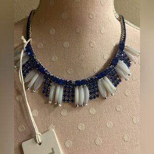 Elegant Blue and White Necklace